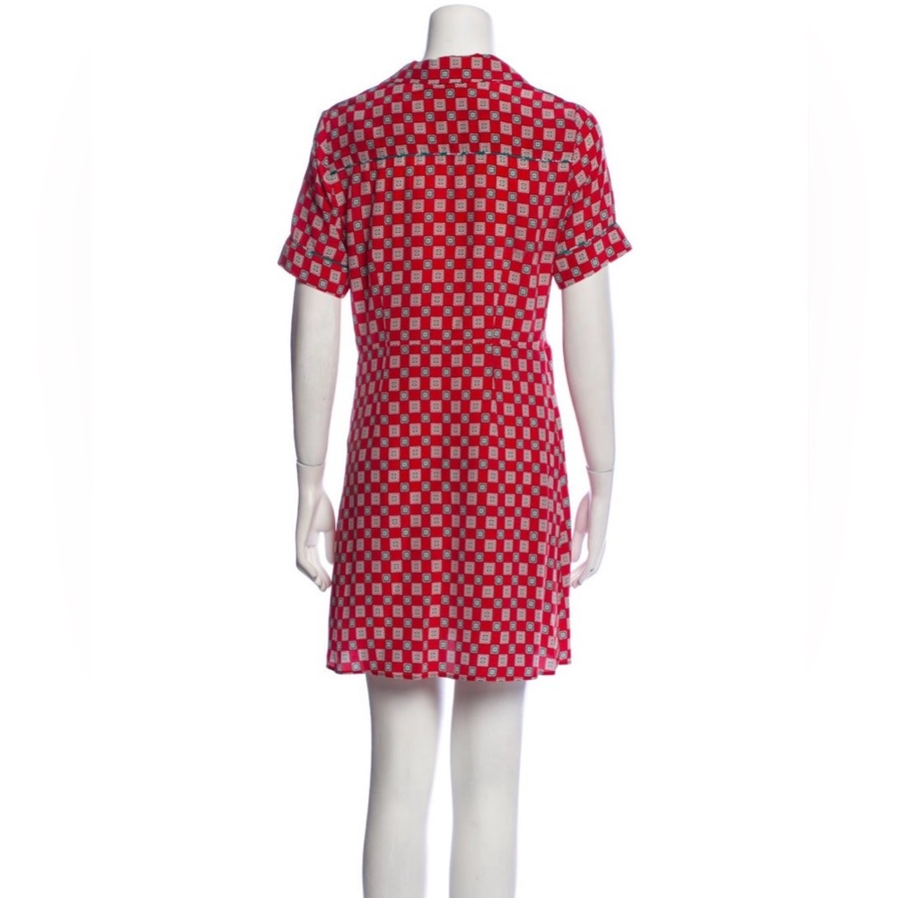 Red Patterned Dress - Picture 3 of 3